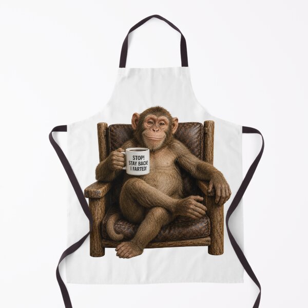 Item preview, Stay Back I Farted Monkey | Funny Coffee Monkey Humor Design designed and sold by HippyRikky.