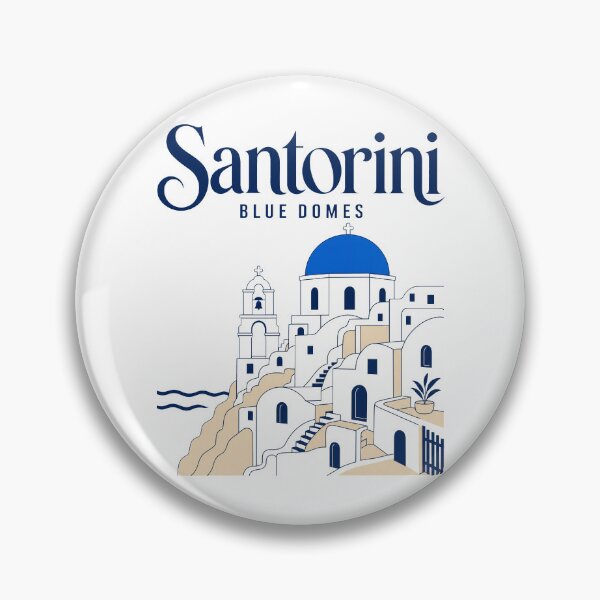 Item preview, Santorini Blue Domes Holiday designed and sold by pirminio.