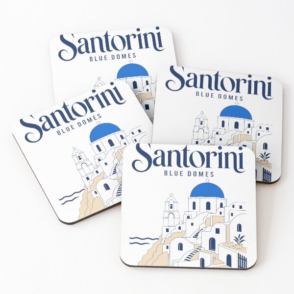 Item preview, Santorini Blue Domes Holiday designed and sold by pirminio.