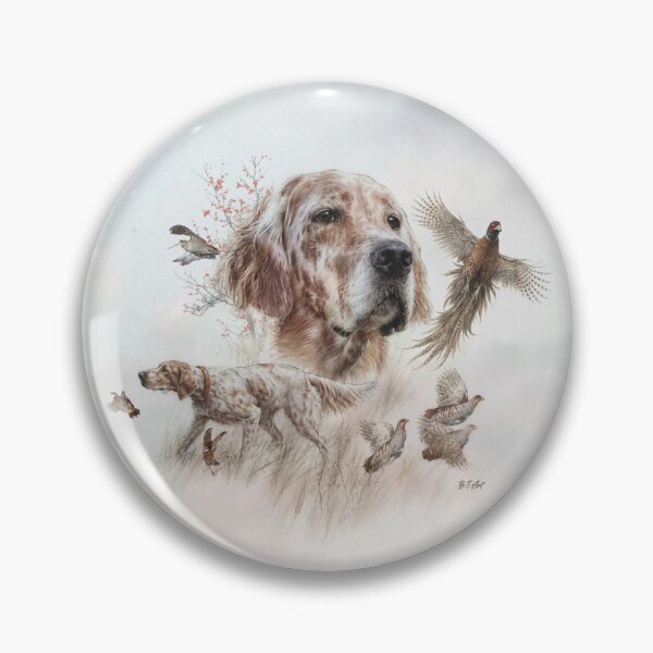 Item preview, English Setter Hunting Legacy – Wildlife Watercolor Illustration. designed and sold by TammyHunterArt.
