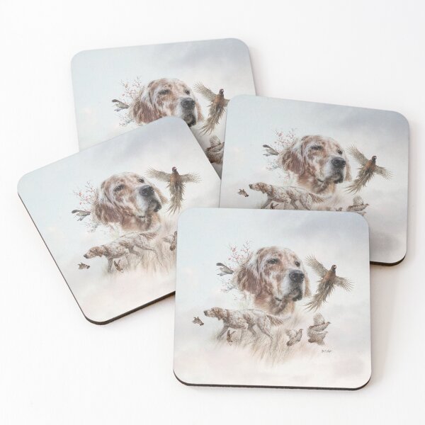 Item preview, English Setter Hunting Legacy – Wildlife Watercolor Illustration. designed and sold by TammyHunterArt.