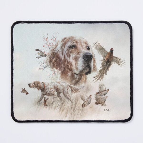 Item preview, English Setter Hunting Legacy – Wildlife Watercolor Illustration. designed and sold by TammyHunterArt.