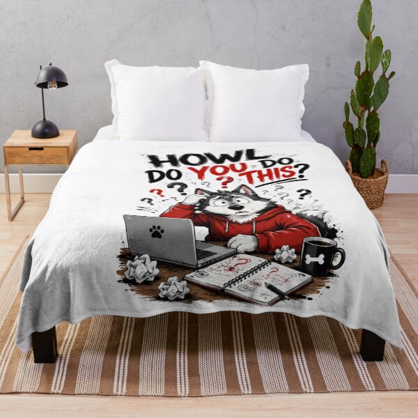Item preview, Howl Do You Do This Funny Husky designed and sold by BagFactoryUK.