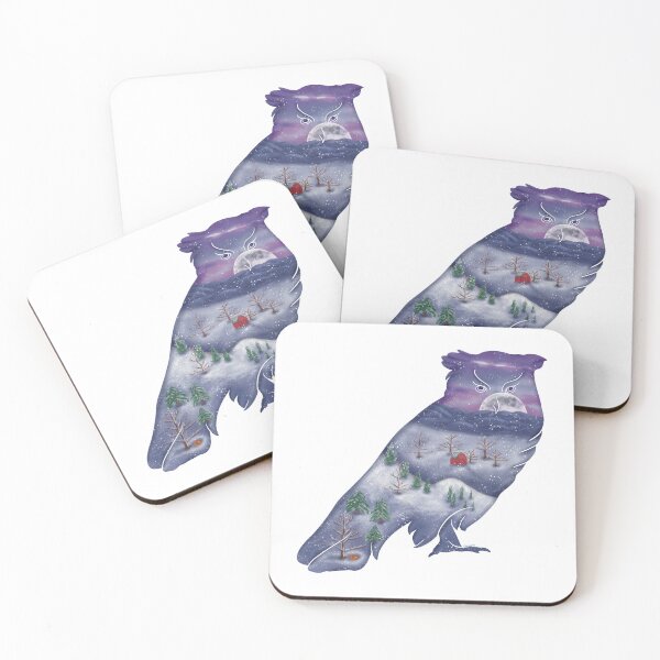 Item preview,  Blueridge Owl in Deep Blue (Quiet Magic of Nature Winter Series) designed and sold by Winooski Designs.