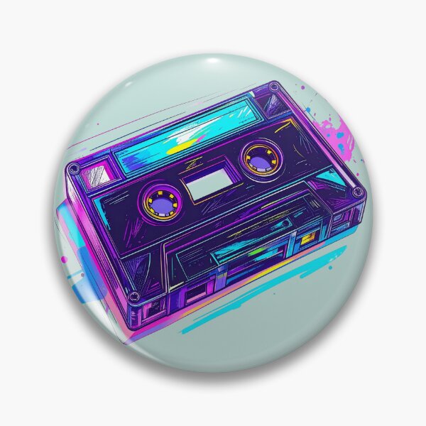 Item preview, Mixtape cassette in bright neon colors designed and sold by LiskoDesign.