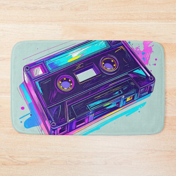 Item preview, Mixtape cassette in bright neon colors designed and sold by LiskoDesign.