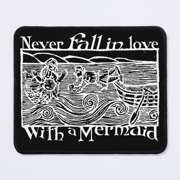 Item preview, Never Fall in Love with a Mermaid Slavic Woodcut designed and sold by darudcraft.