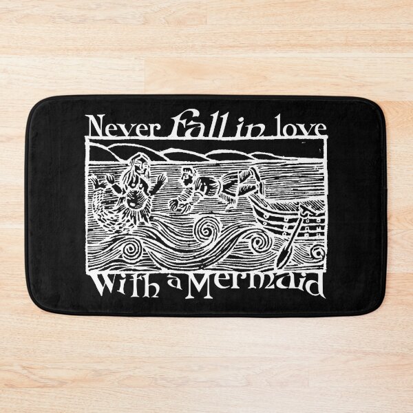 Item preview, Never Fall in Love with a Mermaid Slavic Woodcut designed and sold by darudcraft.