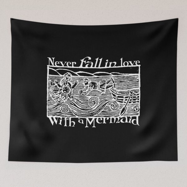 Item preview, Never Fall in Love with a Mermaid Slavic Woodcut designed and sold by darudcraft.