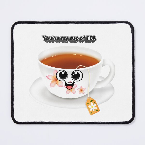 Item preview, You're My Cup of Tea Sticker – Cute Romantic Tea Lover Quote, Floral Teacup Illustration, Friendship Gift designed and sold by Pandey14.
