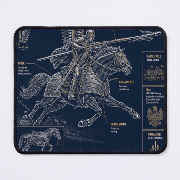 Aperçu de l'œuvre Winged Hussar Blueprint | Legendary Polish Cavalry Warrior créée et vendue par SunnyDesign82.