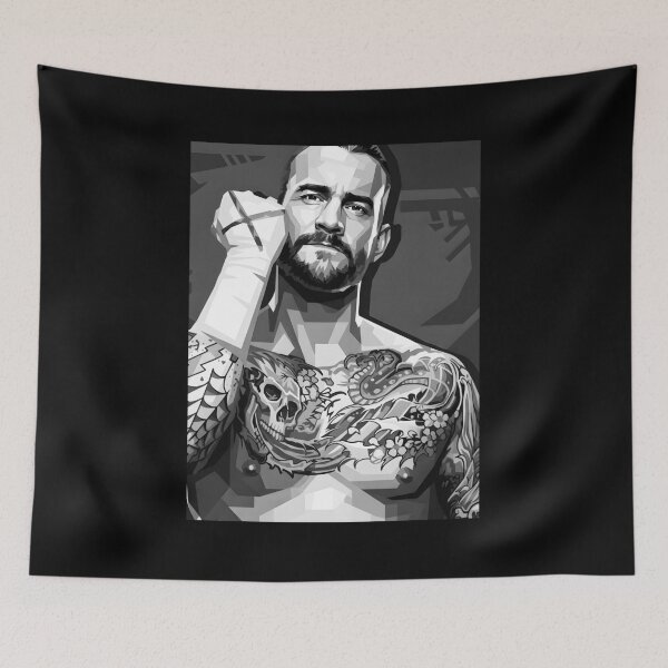 Item preview, Cm punk grayscale designed and sold by Japanese art.