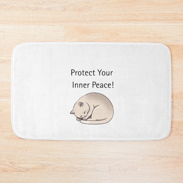 Item preview, Protect Your Inner Peace – cute sleeping cat designed and sold by CreationSpace3005.