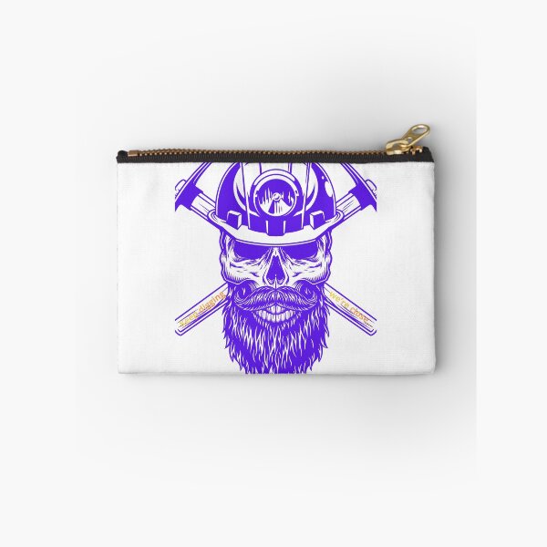 Item preview, Miner skull with helmet and beard designed and sold by HappyDoodle11.