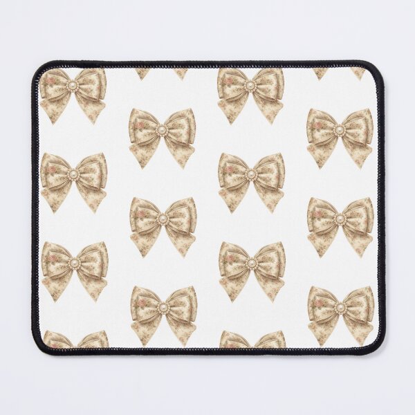 Item preview, Vintage Floral Pearl Ribbon Bow designed and sold by Kritiveemporio.