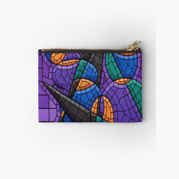 Item preview, symbols dark C tile mosaic colorful geometric abstract design designed and sold by SmashingDeals.
