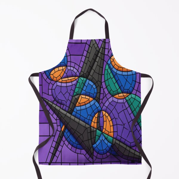 Item preview, symbols dark C tile mosaic colorful geometric abstract design designed and sold by SmashingDeals.