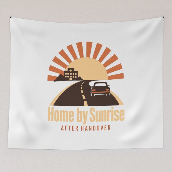 Item preview, Night shift care at home at sunrise designed and sold by pirminio.