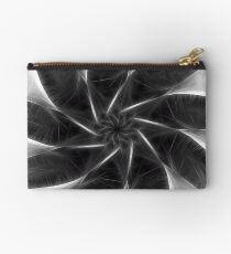 Gray Kaleidoscope Art 6 Studio Pouch