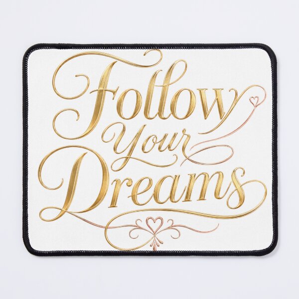 Item preview, Follow Your Dreams Luxury Gold Quote Sticker designed and sold by ModernMoodCo.