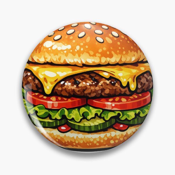 Item preview, yummy Burger Sticker designed and sold by NR Graphics.