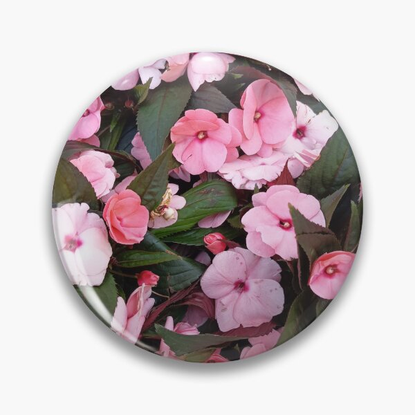 Item preview, Pink Impatiens Garden Flowers designed and sold by PhuongVoArt.