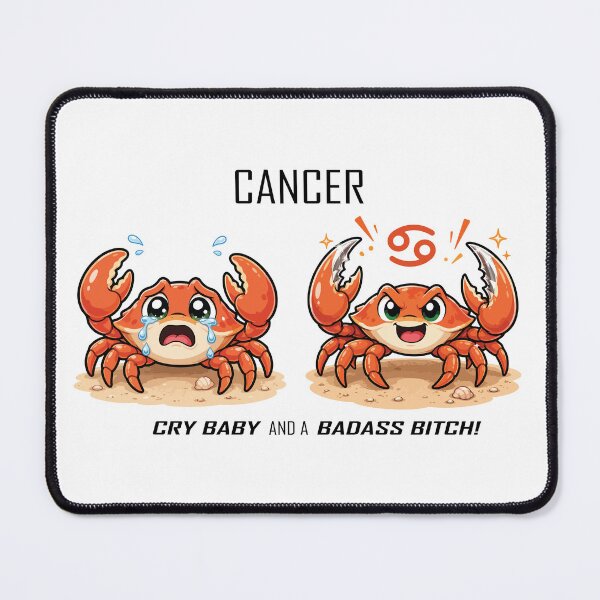 Item preview, Cancer - Crybaby Badass Bitch designed and sold by Remake Design Lab.