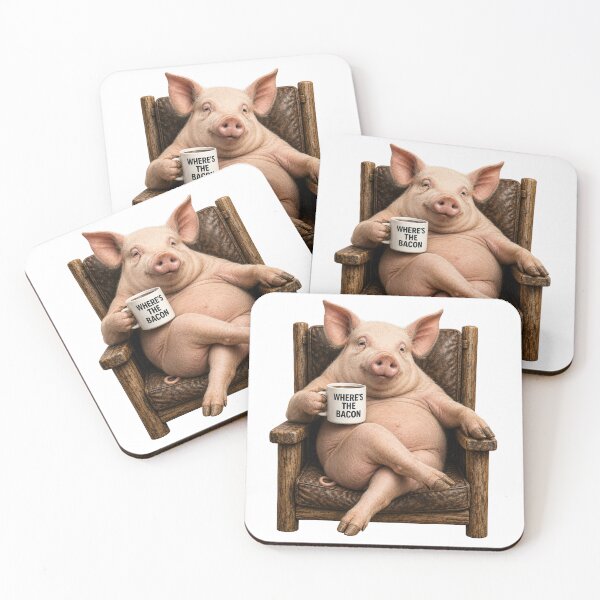 Item preview, Where's The Bacon Pig | Funny Pig Coffee Mug Farm Humor designed and sold by HippyRikky.