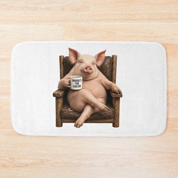 Item preview, Where's The Bacon Pig | Funny Pig Coffee Mug Farm Humor designed and sold by HippyRikky.