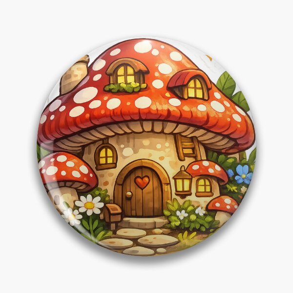 Item preview, Mushroom cottage with tiny windows designed and sold by Raj Studio.