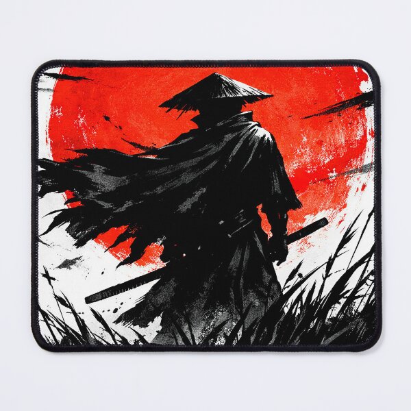Item preview, Samurai silhouette against the red sun designed and sold by paulrommer.