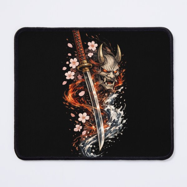 Item preview, Infernal Oni Katana – Japanese Demon Warrior Art designed and sold by Dreamy fantasy design.
