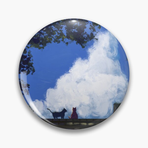 Item preview, Painting of two stray cats enjoying summer days designed and sold by Witseart.
