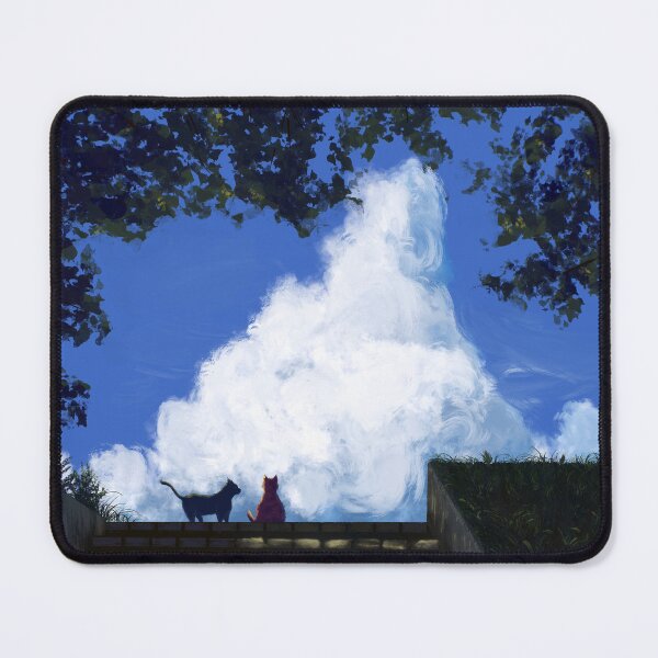 Item preview, Painting of two stray cats enjoying summer days designed and sold by Witseart.