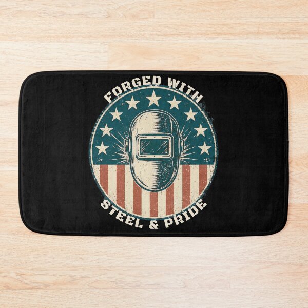 Item preview, Forged With Steel & Pride – American Welder Vintage USA Design designed and sold by RusticMeadow.