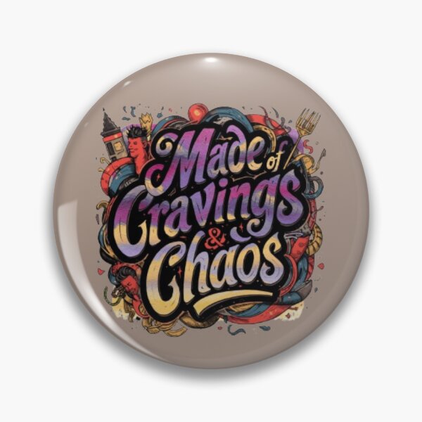 Item preview, Made of Cravings and Chaos Funny Foodie Street Art Graffiti designed and sold by Miheerala.