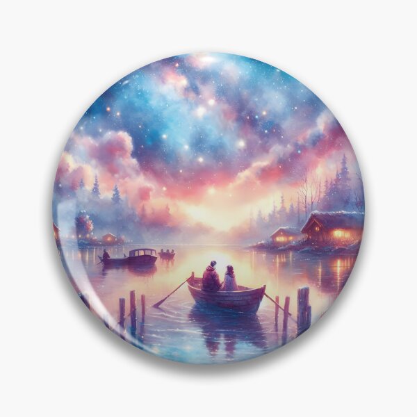 Item preview, Romantic Starry Boat Ride – Valentine’s Space & Nature Lovers  designed and sold by stylishdzign.