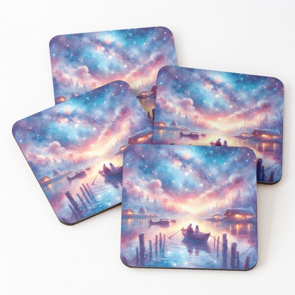 Item preview, Romantic Starry Boat Ride – Valentine’s Space & Nature Lovers  designed and sold by stylishdzign.