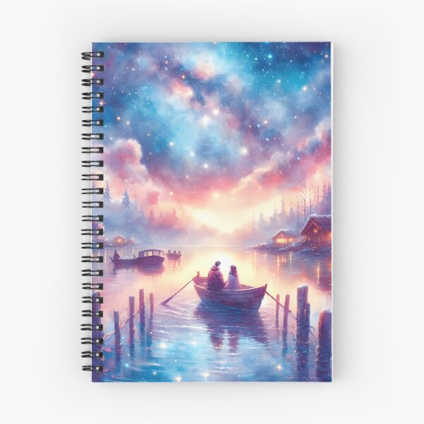 Item preview, Romantic Starry Boat Ride – Valentine’s Space & Nature Lovers  designed and sold by stylishdzign.