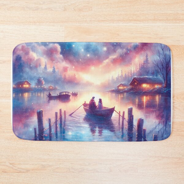 Item preview, Romantic Starry Boat Ride – Valentine’s Space & Nature Lovers  designed and sold by stylishdzign.