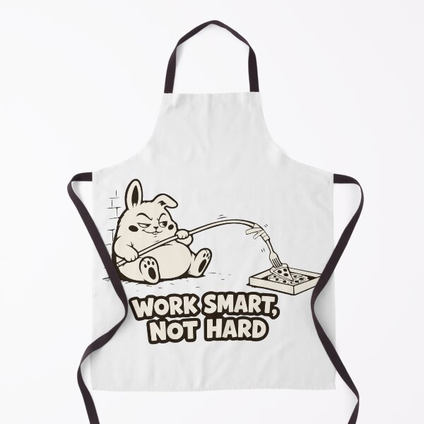 Item preview, Work Smart Not Hard Meme — Funny Lazy Rabbit — Sarcastic Office designed and sold by MalisoStickers.