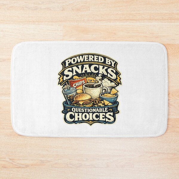 Item preview, Powered By Snacks Questionable Choices Retro designed and sold by Mr Lee.