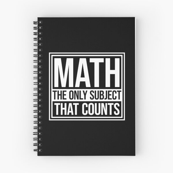 Item preview, Math The Only Subject That Counts Funny Nerd Pun Quote designed and sold by shirt-o-mat.