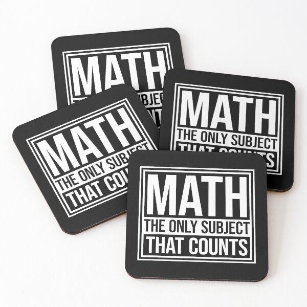 Item preview, Math The Only Subject That Counts Funny Nerd Pun Quote designed and sold by shirt-o-mat.
