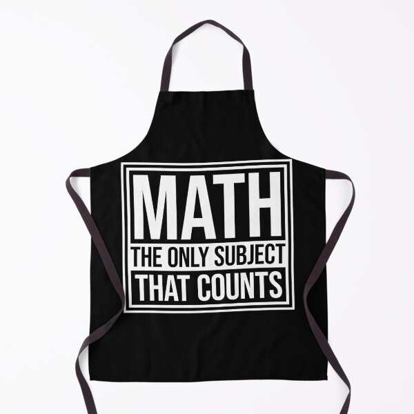 Item preview, Math The Only Subject That Counts Funny Nerd Pun Quote designed and sold by shirt-o-mat.