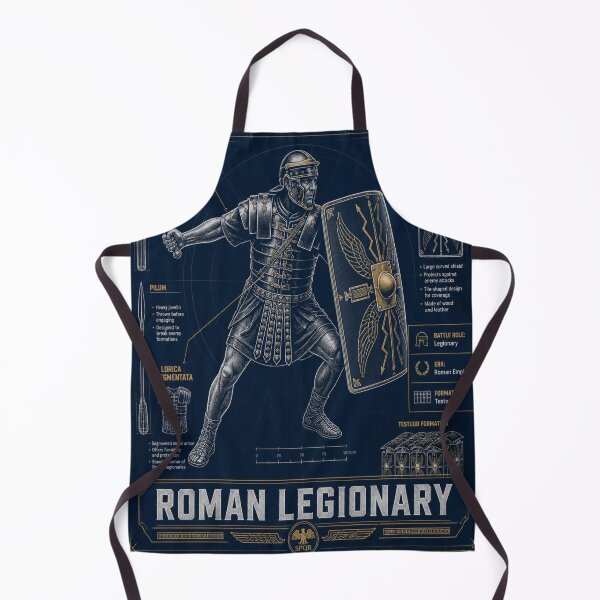Item preview, Roman Legionary Blueprint | Ancient Roman Soldier Technical Illustration | Scutum Gladius & Pilum designed and sold by SunnyDesign82.