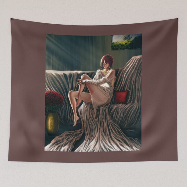 Item preview, Beautiful girl sitting in a sunlit room designed and sold by Witseart.