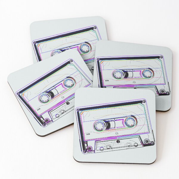 Item preview, Mixtape cassette neon outline designed and sold by LiskoDesign.