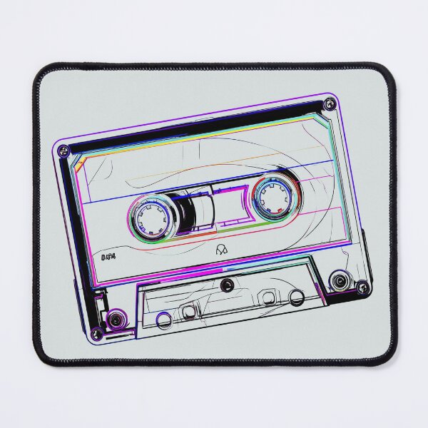 Item preview, Mixtape cassette neon outline designed and sold by LiskoDesign.