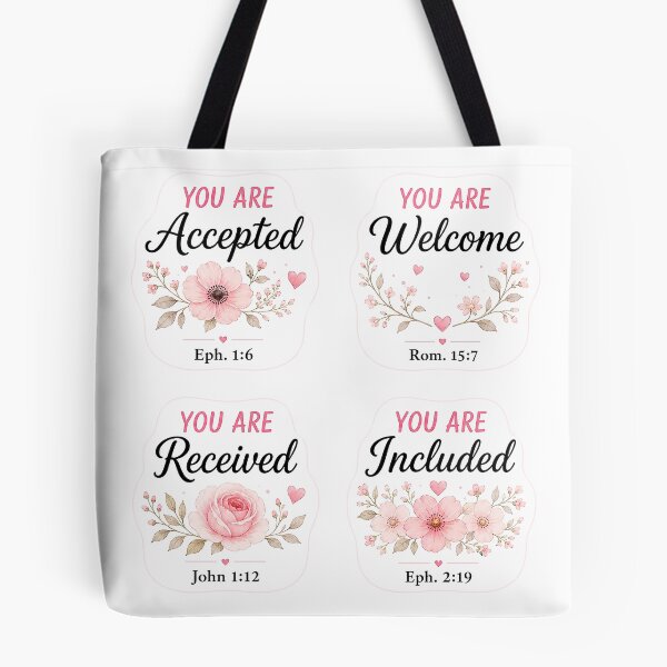Item preview, Christian Encouragement Sticker Set for Women - You Are Accepted Welcome Received Included designed and sold by For His  Glory.